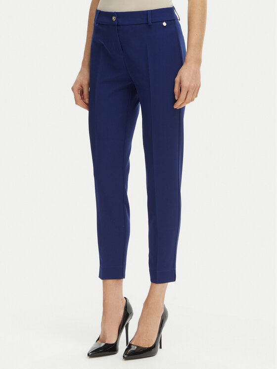 Maryley Maryley Pantaloni din material 26EB52Z/43FR Bleumarin Regular Fit