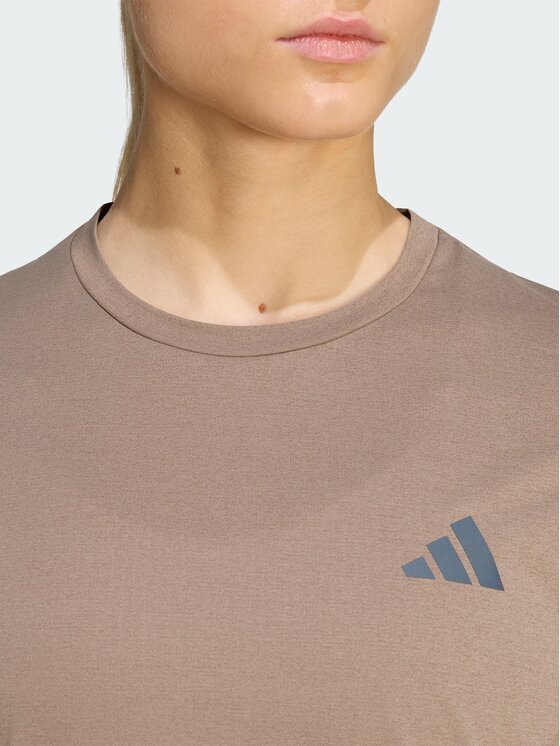 adidas adidas Koszulka techniczna 158728 Beżowy Regular Fit