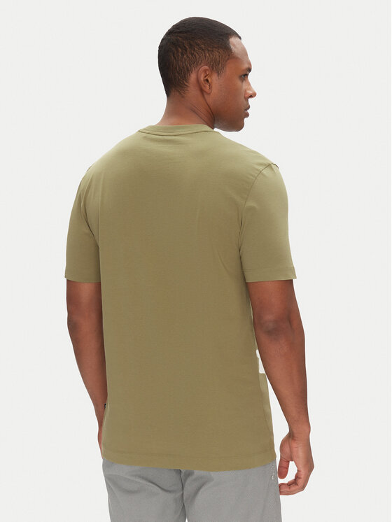 BOSS BOSS Póló Thompson 01 50468347 Zöld Regular Fit