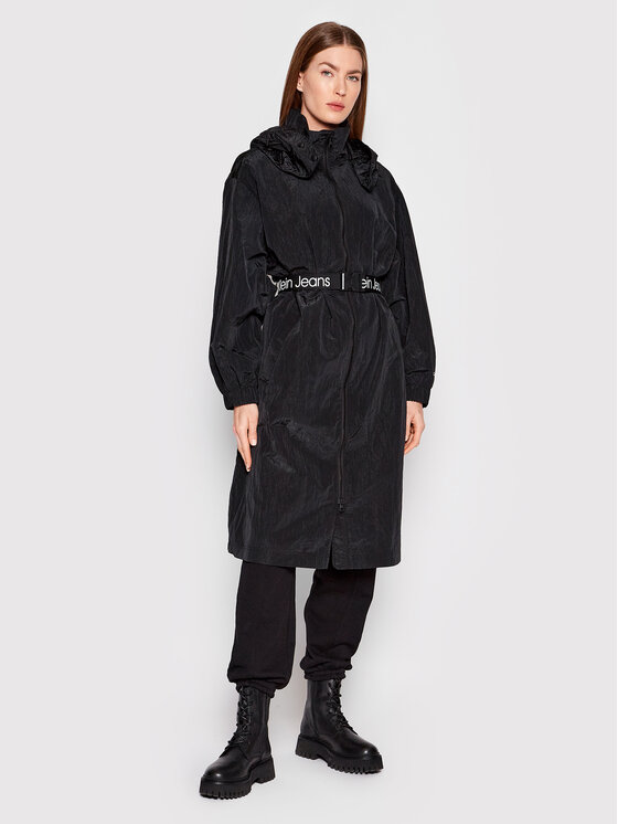 Női Átmeneti kabát Calvin Klein Jeans, Méret: L, Fekete, J20J218267
