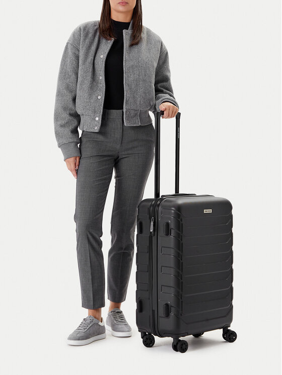 Gino Rossi Gino Rossi Srednji kofer GIN-M-001-05-BLACK Crna