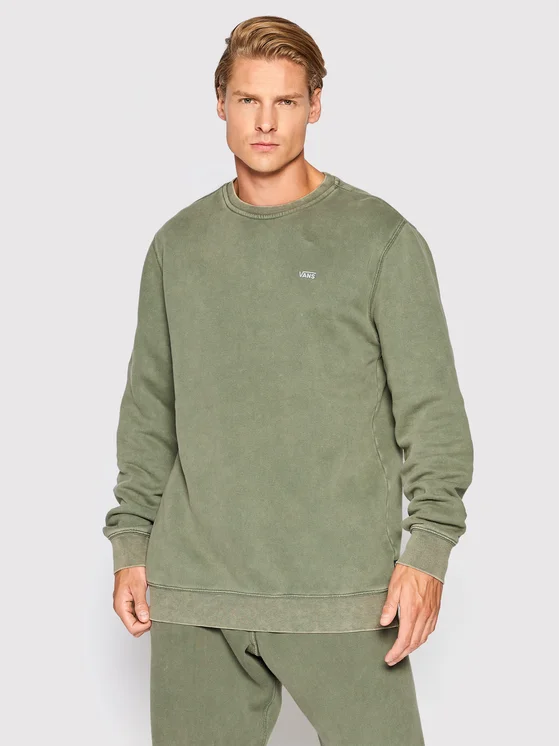 Vans Sweatshirt ComfyCush Wash Crew VN00062T Grün Relaxed Fit