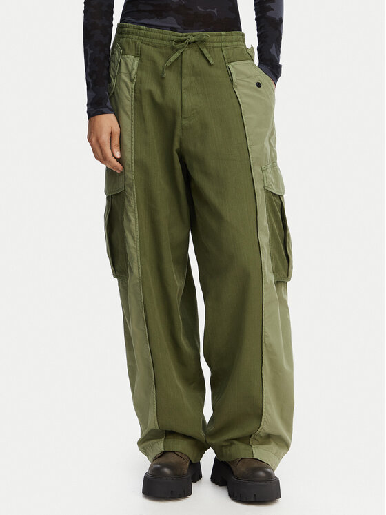 G-Star Raw G-Star Raw Kargo hlače D29010-E519 Temno zelena Straight Fit