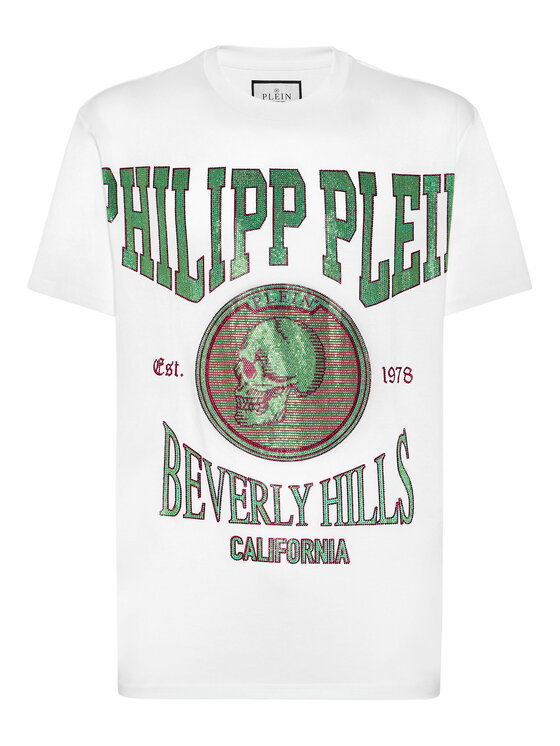 PHILIPP PLEIN PHILIPP PLEIN T-shirt 3407 Bianco Regular Fit