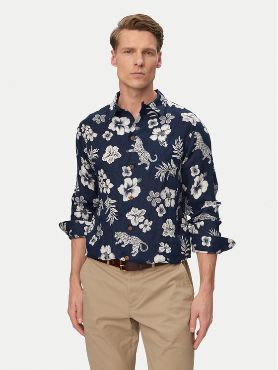 Polo Ralph Lauren Polo Ralph Lauren Košeľa 710B14227001 Tmavomodrá Classic Fit