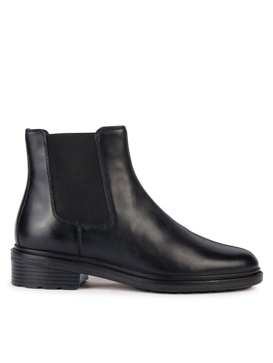 Geox Geox Kotníková obuv s elastickým prvkem D Walk Pleasure D36TGE 00043 C9999 Černá