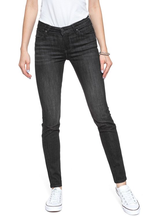 Lee Lee Jeansy SCARLETT Czarny Skinny Fit