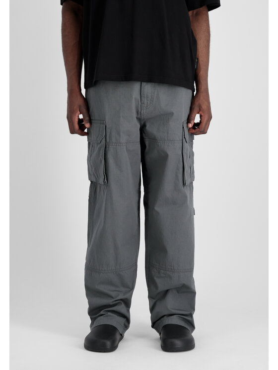 Alpha Industries Alpha Industries Spodnie cargo Ripstop Patchwork Pant Szary Relaxed Fit