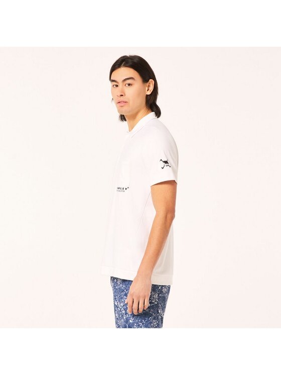 Oakley Oakley T-Shirt FOA406425 Biały Regular Fit