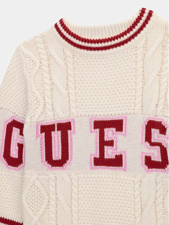 Guess Kids Guess Kids Každodenní šaty 181517 Béžová Classic Fit