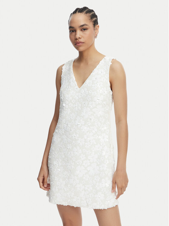 MICHAEL Michael Kors MICHAEL Michael Kors Коктейльна сукня MS6834YHHS Білий Regular Fit