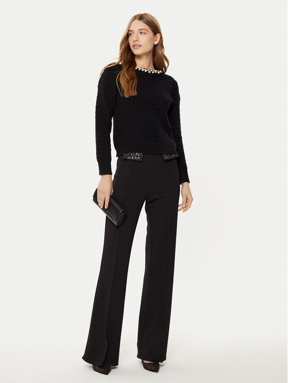 Rinascimento Rinascimento Sweter CFM0011717003 Czarny Regular Fit