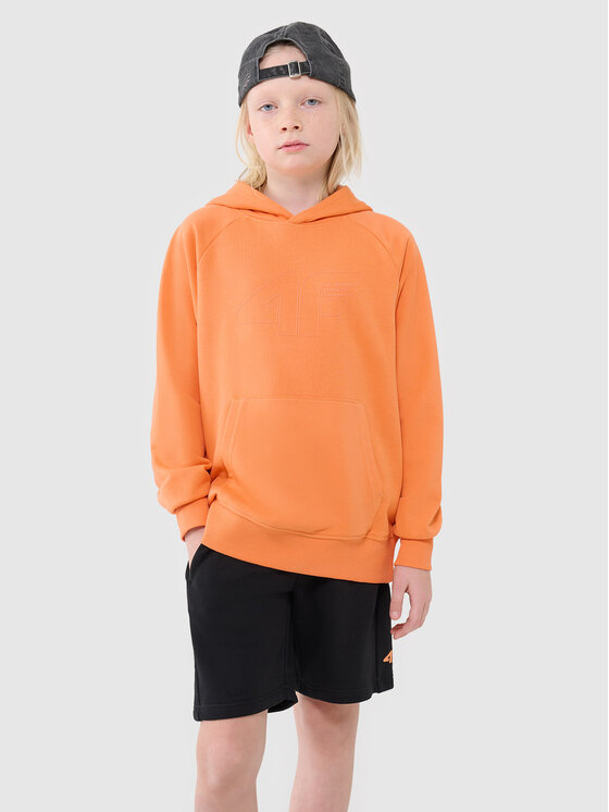 4F 4F Bluza BASIC+ Pomarańczowy Oversize