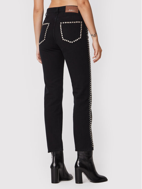 PINKO Pinko Traperice Urlo 5 1J111F A0A3 Crna Regular Fit