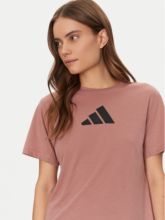 adidas adidas Технічна футболка Train Essentials Big Logo Performance JM0629 Рожевий Regular Fit