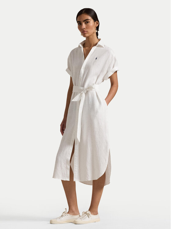 Női Ing ruha Polo Ralph Lauren, Méret: L, Fehér, 211959912002