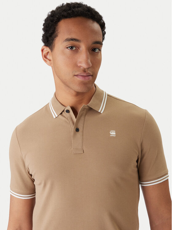 G-Star Raw G-Star Raw Поло Dunda D17127-5864 Коричневий Slim Fit