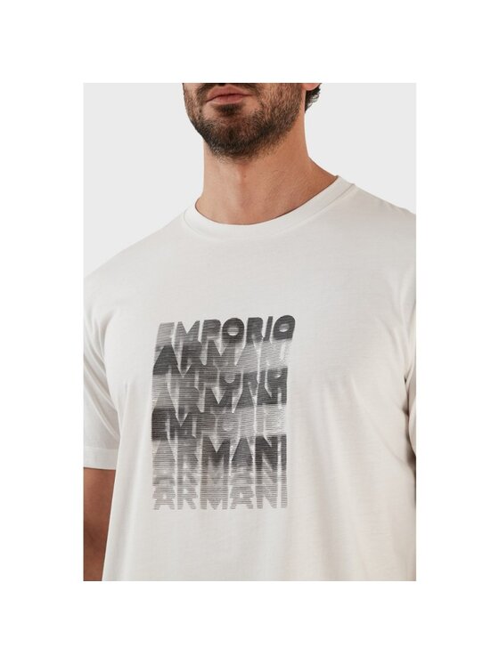 Emporio Armani Emporio Armani T-Shirt 3R1TDE 1JPZZ Bílá Regular Fit