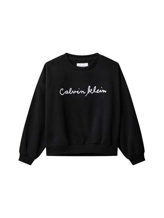 Calvin Klein Jeans Calvin Klein Jeans Pulóver LVCKSJB25G Fekete Relaxed Fit