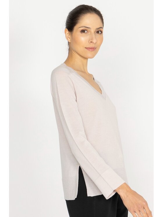 Deni Cler Milano Deni Cler Milano Sweter T-DC-S462-D5-90-31-1 Różowy Regular Fit