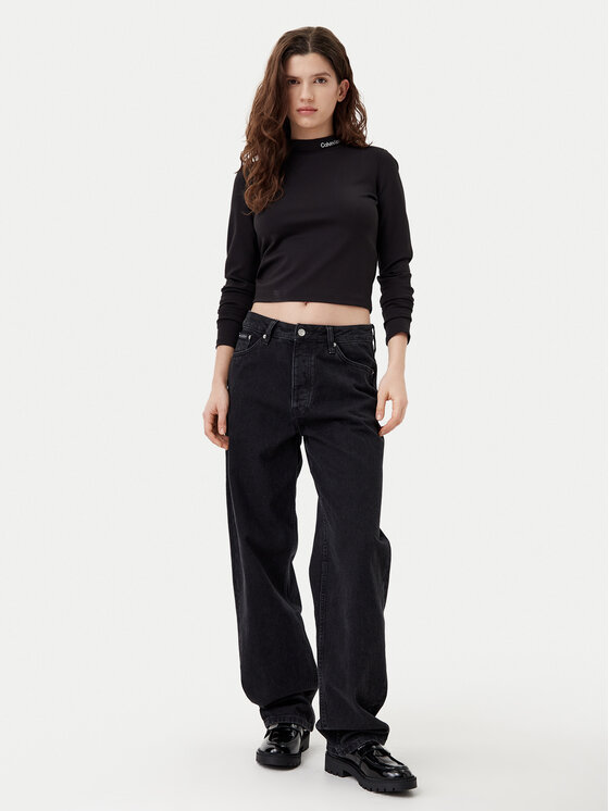 Calvin Klein Jeans Calvin Klein Jeans Bluse J20J224763 Schwarz Regular Fit