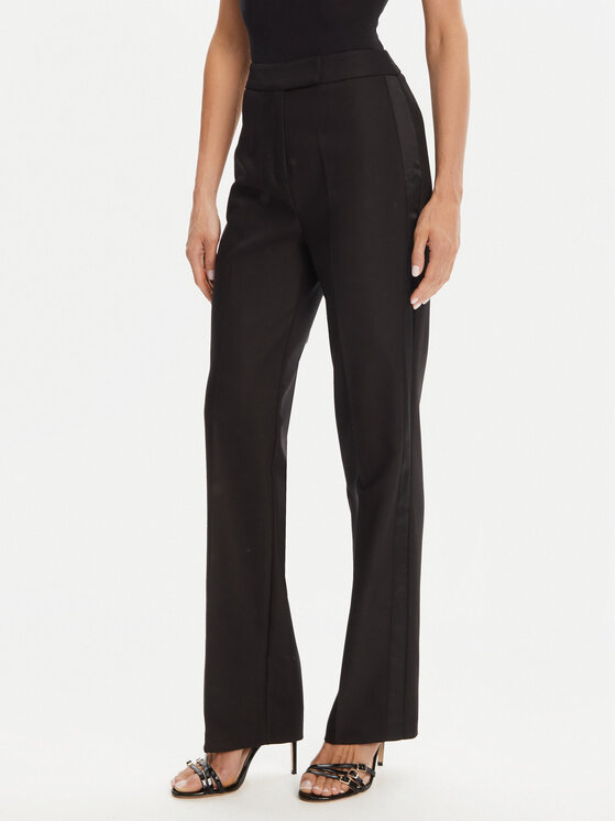 Morgan Morgan Stoffhose 242-PFIBY.F Schwarz Regular Fit