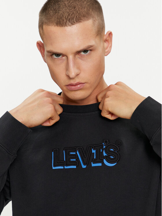 Levi's® Levi's® Majica dugih rukava Graphic 38712-0245 Crna Relaxed Fit