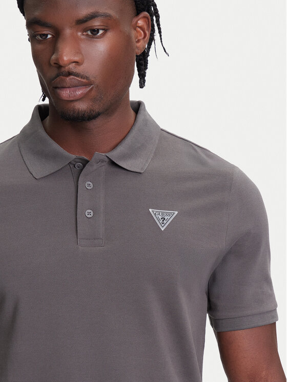 Guess Guess Поло Z5YP02 K9WF1 Сірий Regular Fit