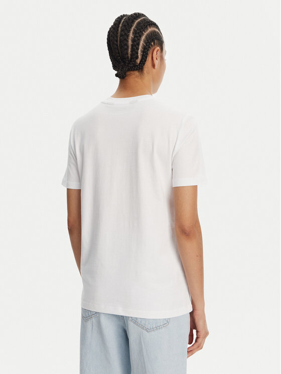 Just Cavalli Just Cavalli T-Shirt 78PAHT01 Bílá Regular Fit
