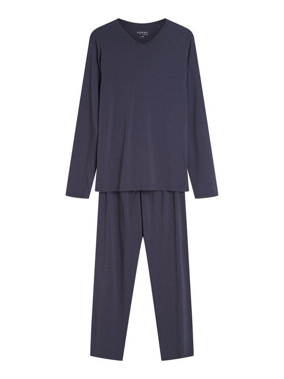 Esotiq Esotiq Piżama 44400 Szary Regular Fit