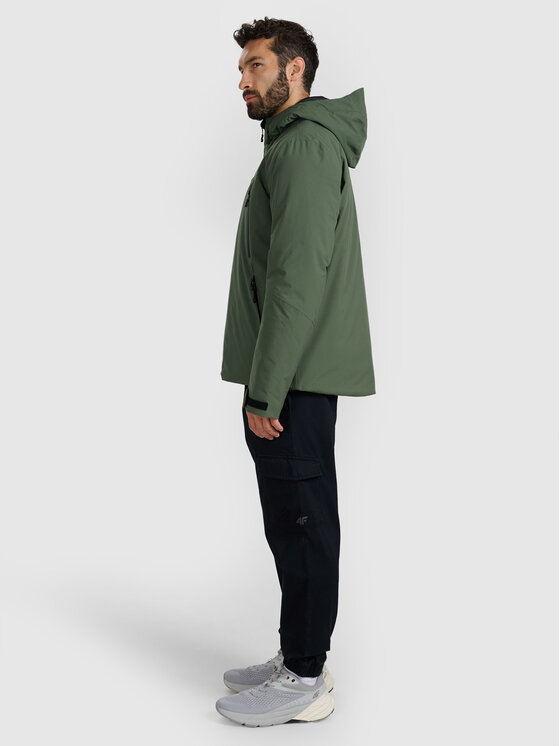 4F 4F Kurtka przejściowa casual Zielony ciemny Regular Fit
