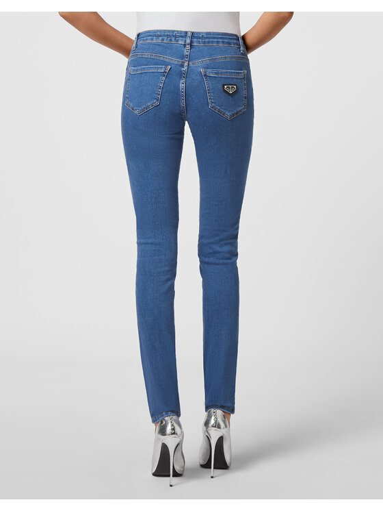 PHILIPP PLEIN PHILIPP PLEIN Džegínsy 1703 Čierna Jegging Fit
