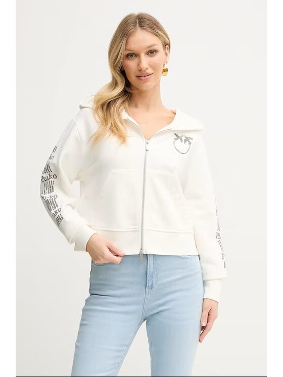 PINKO PINKO Felpa 88839 Bianco Regular Fit