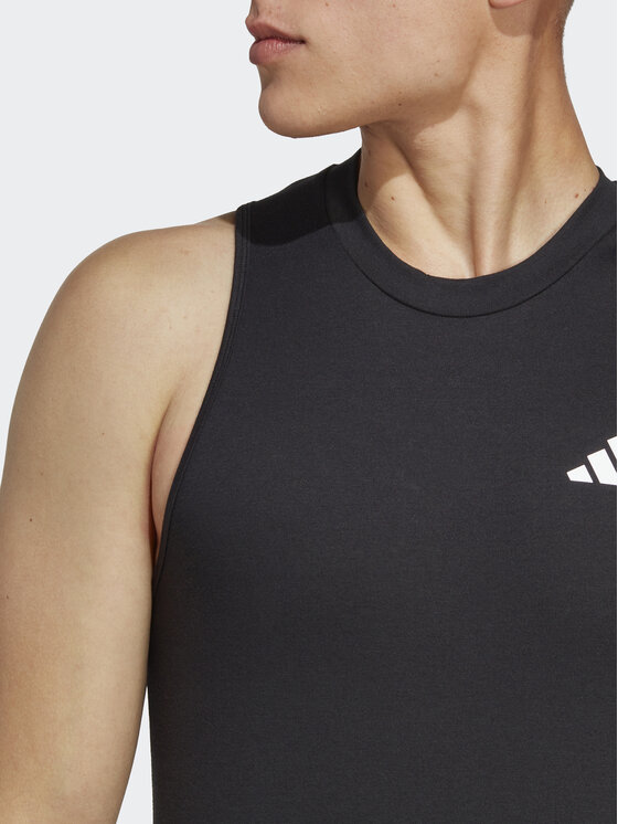 adidas adidas Tank top marškinėliai Train Essentials Feelready Training Tank Top IC6945 Juoda Slim Fit
