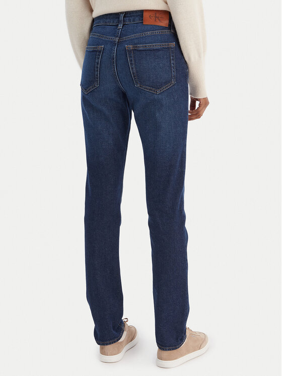 Calvin Klein Jeans Calvin Klein Jeans Džínsy Mid Rise Slim Blue Orbit LV047C778G Modrá Slim Fit