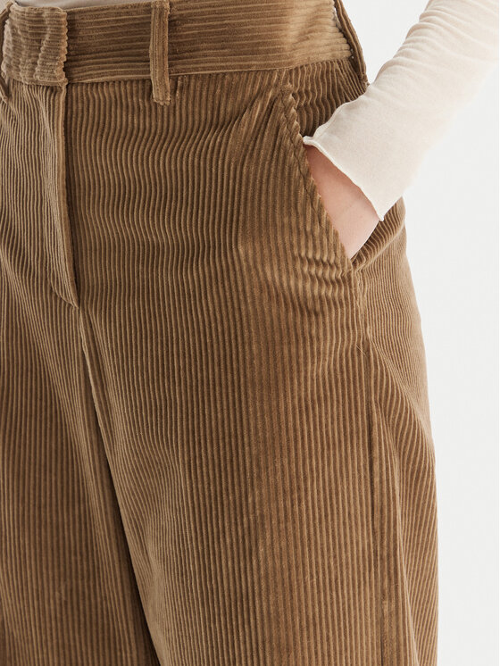 Weekend Max Mara Weekend Max Mara Штани з тканини Tania 2525136092 Коричневий Wide Leg