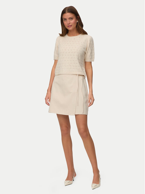 Vero Moda Vero Moda Gonna di jeans Liza 10332535 Beige chiaro Regular Fit