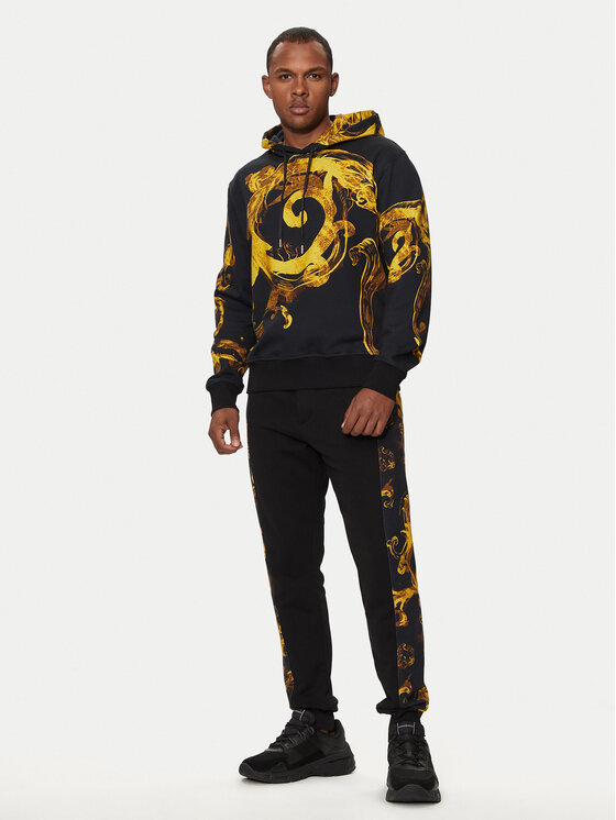 Versace Jeans Couture Versace Jeans Couture Džemperis 76GAI3HW Juoda Regular Fit