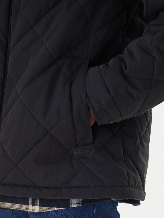 Hunter Hunter Μπουφάν μεταβατικό Ardwell HARM0003252 Μαύρο Regular Fit