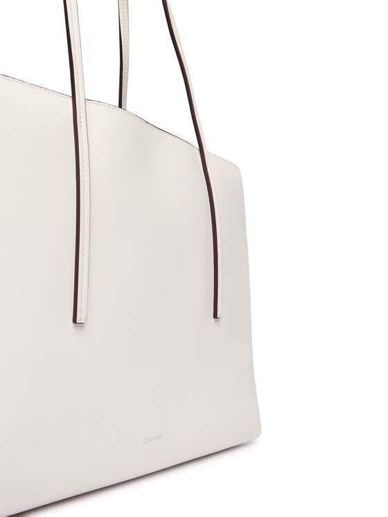 Calvin Klein Calvin Klein Geantă Foil Logo Tote W/Pouch LV04F3274G Alb