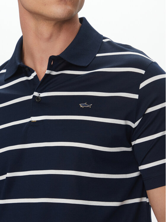 Paul&Shark Paul&Shark Тениска с яка и копчета 25411233 Тъмносин Regular Fit