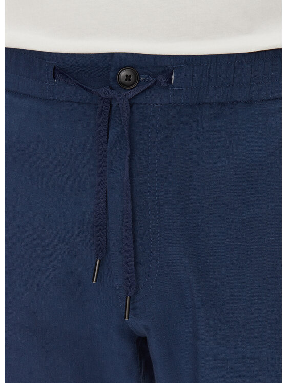 BOSS BOSS Hlače iz tkanine Sanderson-L 50536881 Modra Regular Fit