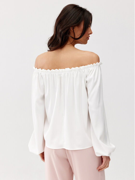 Roco Fashion Roco Fashion Bluzka Rosie Écru Regular Fit