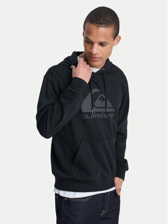 Quiksilver Quiksilver Sweatshirt Comp Logo EQYFT05053 Schwarz Regular Fit
