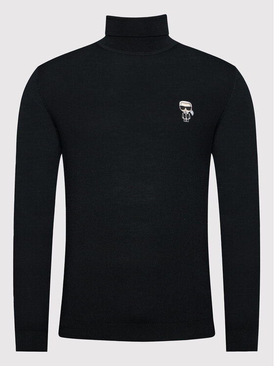 KARL LAGERFELD KARL LAGERFELD Golf 655014 512399 Czarny Regular Fit