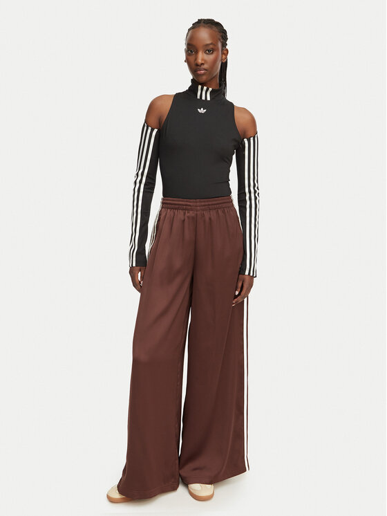 adidas adidas Sporta bikses adicolor Satin KD2541 Brūns Wide Leg