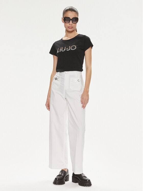 Liu Jo Liu Jo Tričko VA4216 JS923 Čierna Regular Fit