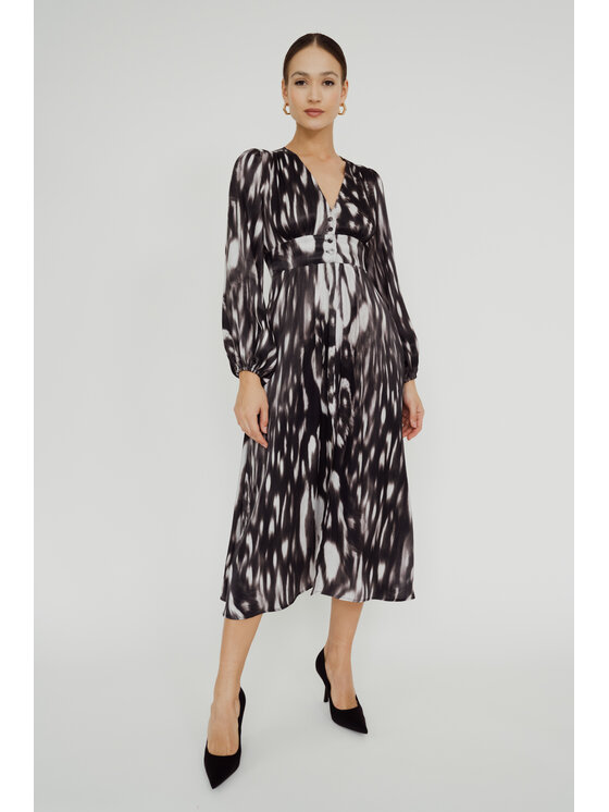 ROSE AVENUE ROSE AVENUE Sukienka elegancka BIANKA Czarny Long Fit