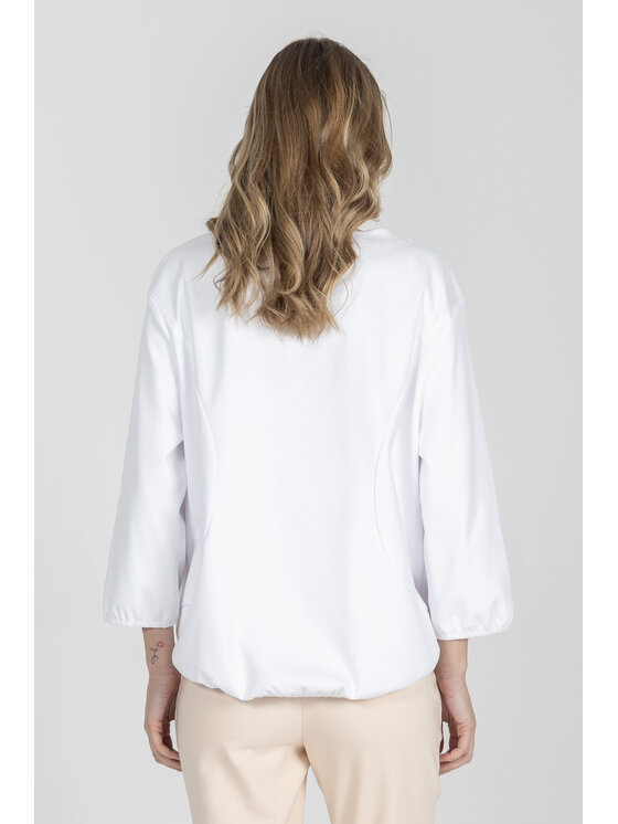 Deni Cler Milano Deni Cler Milano Bluza W-DC-W007-F2-H1-11-1 Kremowy Loose Fit
