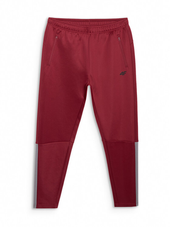 4F 4F Teplákové kalhoty MULTI ACTIVE Tmavě červená Regular Fit